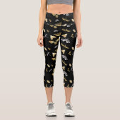 Moth Butterfly Capri Leggings (Vorderseite)