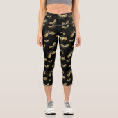 Moth Butterfly Capri Leggings (Vorderseite)