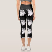 Moth Butterfly Capri Leggings (Rückseite)