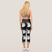 Moth Butterfly Capri Leggings (Rückseite)