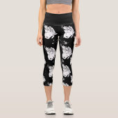 Moth Butterfly Capri Leggings (Vorderseite)