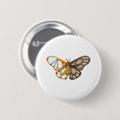 Moth Butterfly Dragonfly Insekt Button (Vorne & Hinten)