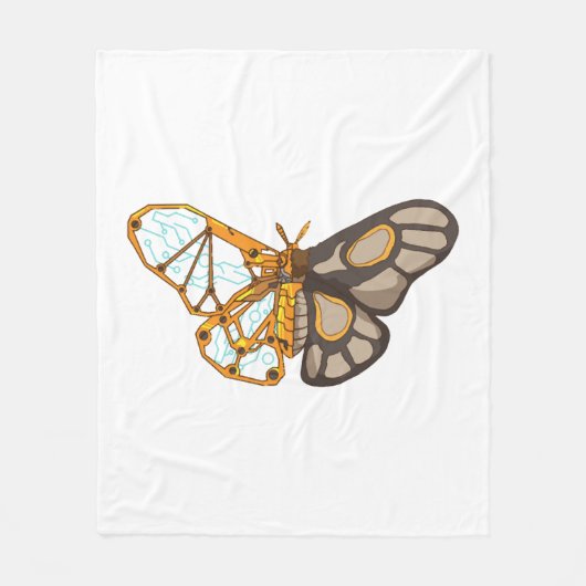 Moth Butterfly Dragonfly Insekt Fleecedecke (Vorderseite)
