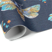 Moth Butterfly Geschenkpapier (Rolleneckpunkt)