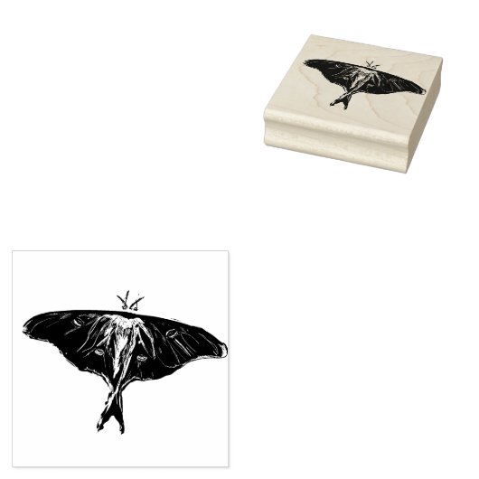 Moth Butterfly Gummistempel (Stempel)