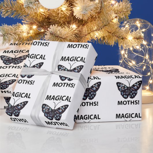 Moth Butterfly Magic Moths Geschenkpapier (Feiertage)