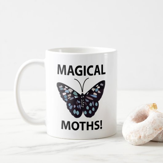 Moth Butterfly Magic Moths Kaffeetasse (Mit Donut)
