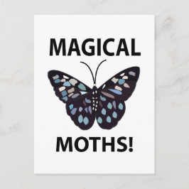 Moth Butterfly Magic Moths Postkarte
