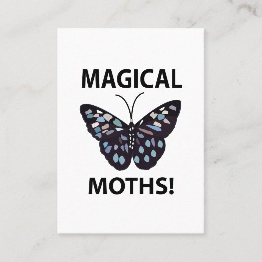 Moth Butterfly Magic Moths Visitenkarte (Vorderseite)