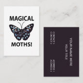Moth Butterfly Magic Moths Visitenkarte (Vorne/Hinten)