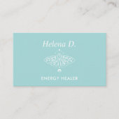 Moth Butterfly Moon Phase Reiki Practitioner Yoga Visitenkarte (Vorderseite)