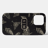 Moth Butterfly-Muster Case-Mate iPhone Case (Rückseite (Horizontal))