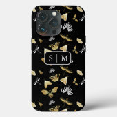 Moth Butterfly-Muster Case-Mate iPhone Case (Rückseite)