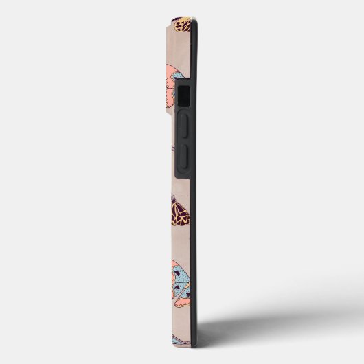 Moth Butterfly-Muster Case-Mate iPhone Case (Rückseite / Links)