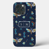 Moth Butterfly-Muster Case-Mate iPhone Case (Rückseite)