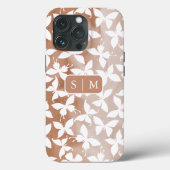 Moth Butterfly-Muster Case-Mate iPhone Case (Rückseite)