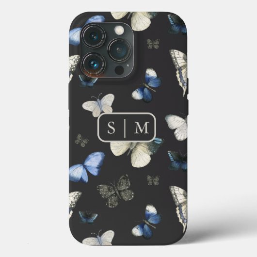 Moth Butterfly-Muster Case-Mate iPhone Case (Rückseite)