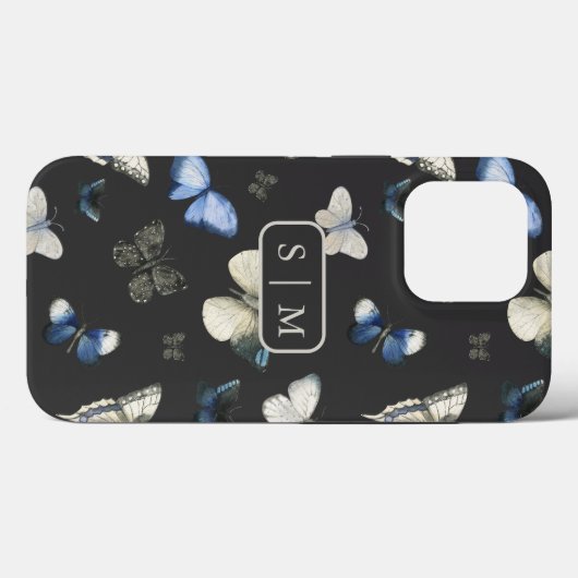 Moth Butterfly-Muster Case-Mate iPhone Case (Rückseite (Horizontal))