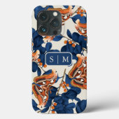 Moth Butterfly-Muster Case-Mate iPhone Case (Rückseite)