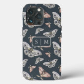 Moth Butterfly-Muster Case-Mate iPhone Case (Rückseite)
