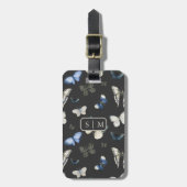 Moth Butterfly-Muster Gepäckanhänger (Vorderseite vertikal)