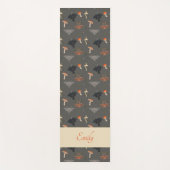 Moth-Butterfly-Muster-Yoga-Mat Yogamatte (Vorderseite)