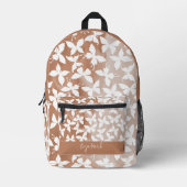 Moth Butterfly Pattern Bedruckter Rucksack (Vorderseite)