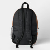 Moth Butterfly Pattern Bedruckter Rucksack (Rückseite)