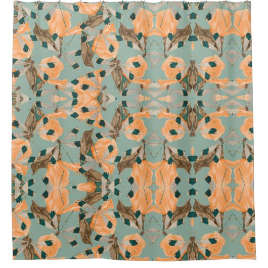 Moth Butterfly Pattern Duschvorhang (Vorderseite)