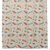 Moth Butterfly Pattern Duschvorhang (Vorderseite)