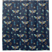 Moth Butterfly Pattern Duschvorhang (Vorderseite)