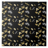 Moth Butterfly Pattern Fliese (Vorderseite)