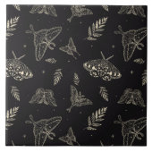 Moth Butterfly Pattern Fliese (Vorderseite)