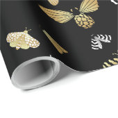 Moth Butterfly Pattern Geschenkpapier (Rolleneckpunkt)