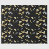Moth Butterfly Pattern Geschenkpapier (Flach)