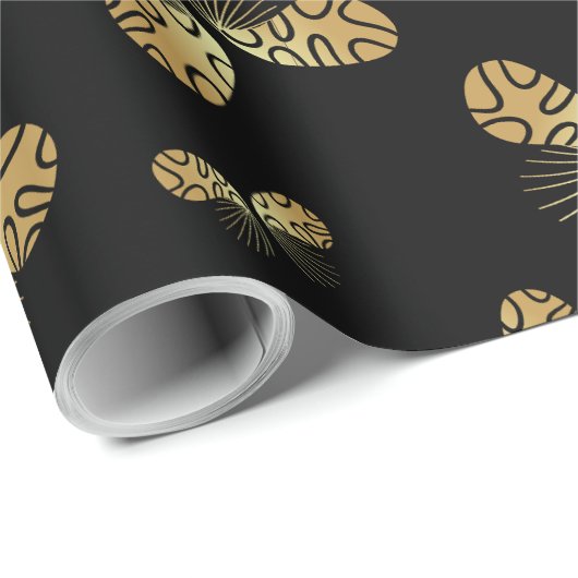 Moth Butterfly Pattern Geschenkpapier (Rolleneckpunkt)