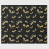 Moth Butterfly Pattern Geschenkpapier (Flach)