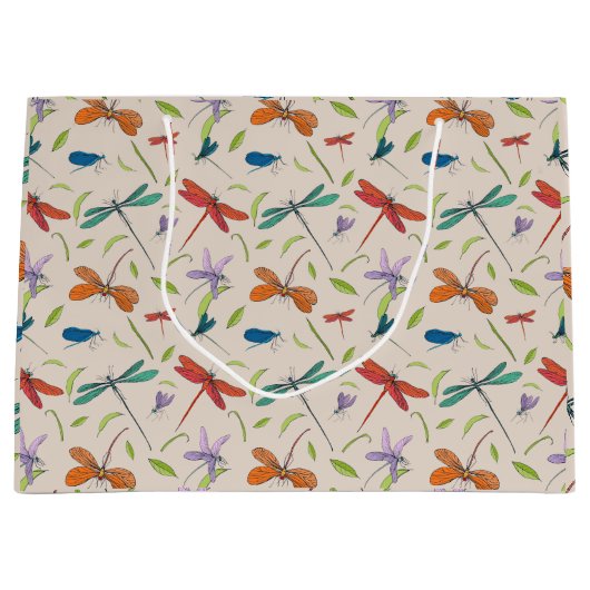 Moth Butterfly Pattern Große Geschenktüte (Vorderseite)