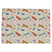 Moth Butterfly Pattern Große Geschenktüte (Rückseite)
