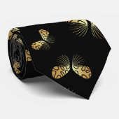 Moth Butterfly Pattern Krawatte (Gerollt)