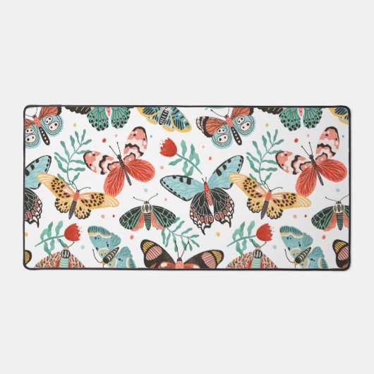 Moth Butterfly Pattern Schreibtischunterlage (Vorderseite)