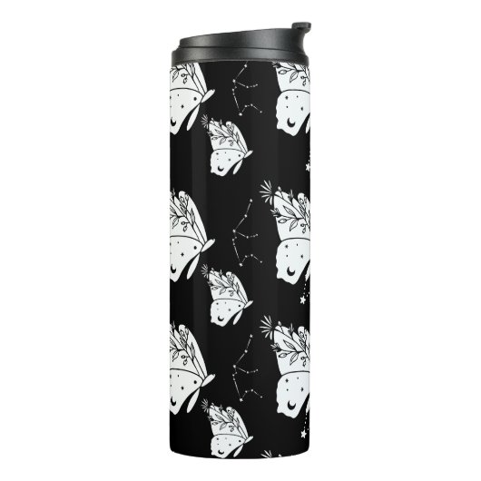 Moth Butterfly Pattern Thermosbecher (Nach links gedreht)