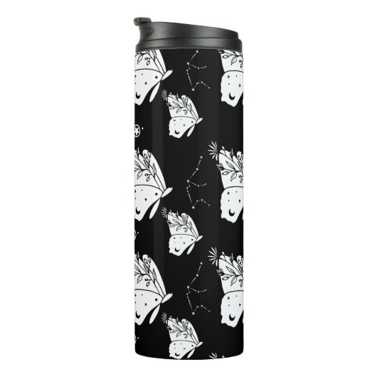 Moth Butterfly Pattern Thermosbecher (Nach rechts gedreht)