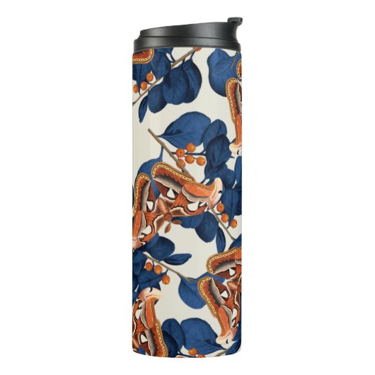 Moth Butterfly Pattern Thermosbecher (Nach links gedreht)