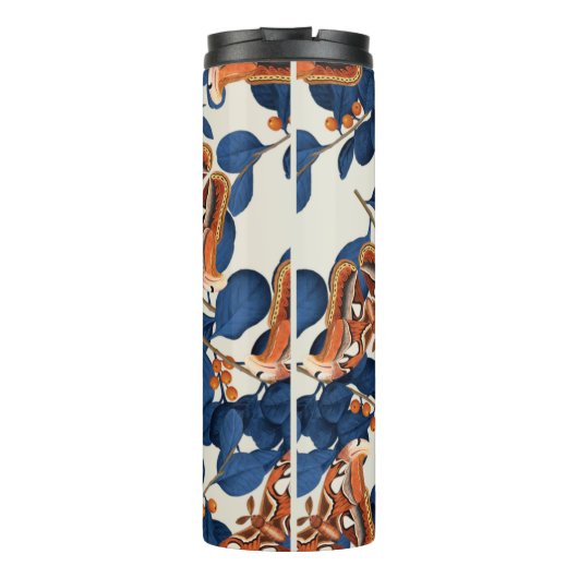 Moth Butterfly Pattern Thermosbecher (Rückseite)