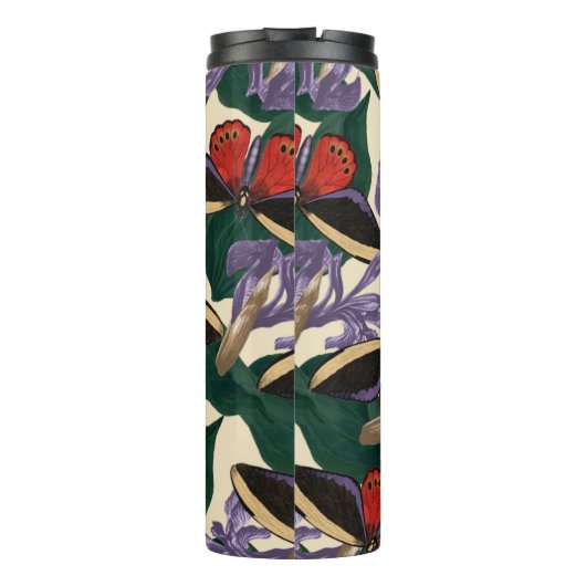 Moth Butterfly Pattern Thermosbecher (Rückseite)