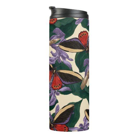 Moth Butterfly Pattern Thermosbecher (Nach rechts gedreht)