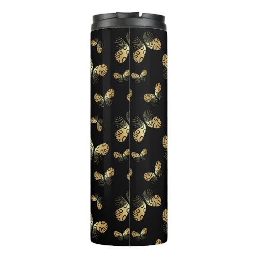 Moth Butterfly Pattern Thermosbecher (Rückseite)