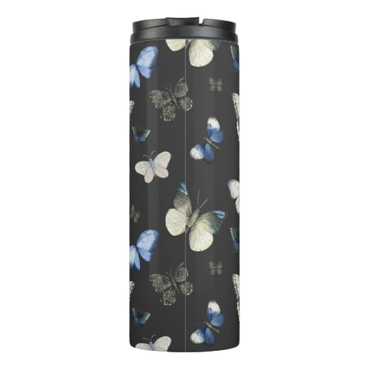 Moth Butterfly Pattern Thermosbecher (Rückseite)