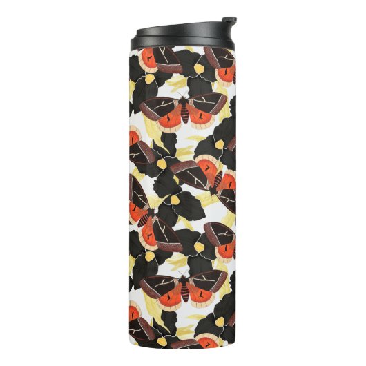 Moth Butterfly Pattern Thermosbecher (Nach links gedreht)